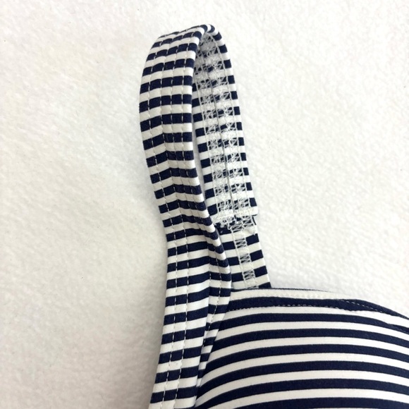 Nip Tuck Navy/White Pinup 50’s Sorrento Striped Joanne One Piece Swimsuit (6) - Picture 5 of 16